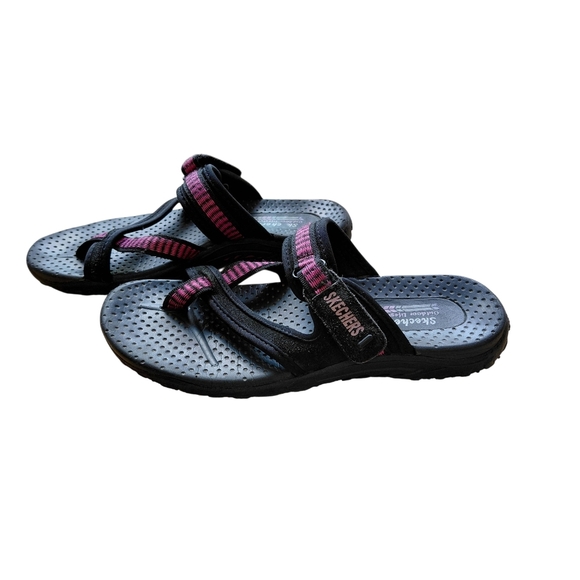 Skechers Black and Pink Sandals - Picture 2 of 6
